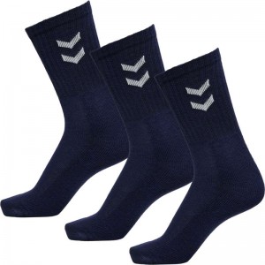 Hummel 3-pack Basic Muške Čarape Tamnoplave | 351288-382