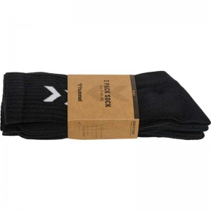 Hummel 3-pack Basic Ženske Tenisice Crne | 610767-634