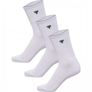 Hummel 3-packs Bee Muške Čarape Bijele | 793355-212