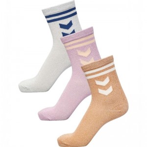 Hummel Alfie 3-pack Dječje Čarape Boje Lavande | 949179-806