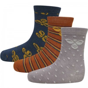 Hummel Alfie 3-pack Dječje Čarape Plave | 056288-372