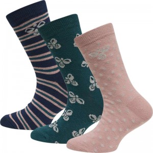 Hummel Alfie 3-pack Dječje Čarape Roze | 526401-199