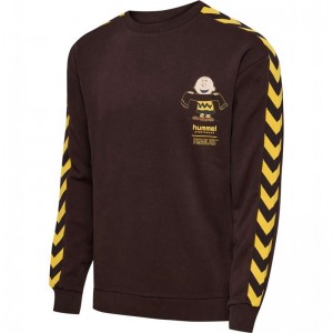 Hummel Archive Peanuts Muške Dukserice Čokoladne | 020604-281