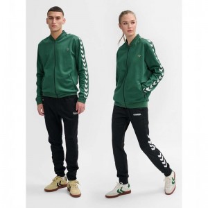 Hummel Archive Regular Poly Zip Muške Jakne Zelene | 287322-818
