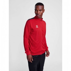 Hummel Authentic Pl Zip Muške Jakne Crvene | 157918-598