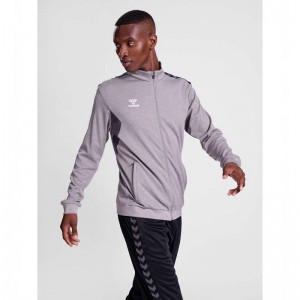 Hummel Authentic Pl Zip Muške Jakne Sive | 493858-446