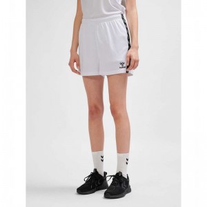 Hummel Authentic Pl Ženske Kratke Hlače Bijele | 526130-341