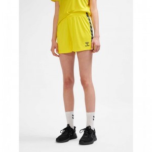 Hummel Authentic Pl Ženske Kratke Hlače Žute | 989719-456