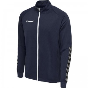 Hummel Authentic Poly Zip Muške Jakne Tamnoplave | 925727-678