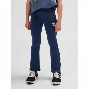 Hummel Aya High Rise Flare Dječje Hlače Crne | 683071-245