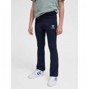Hummel Aya High Rise Flare Dječje Hulahopke Tamnoplave | 690165-918