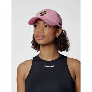 Hummel Baseball Wrong Yellow Ženske Kape Roze | 729377-680