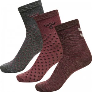 Hummel Beta 3-pack Dječje Čarape Fuksije | 246355-706