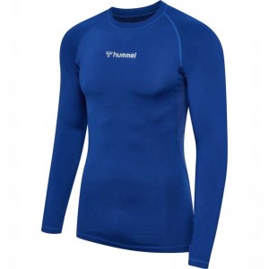 Hummel Bl Performance L/S Muške Temeljni Sloj Plave | 297355-047