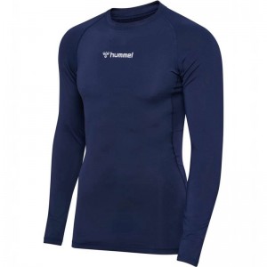 Hummel Bl Performance L/S Muške Temeljni Sloj Tamnoplave | 350553-009