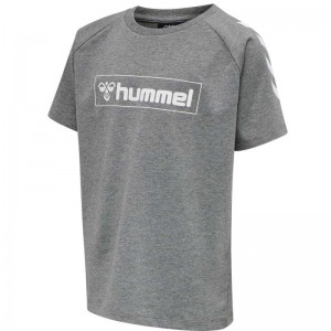 Hummel Box S/S Dječje Majice Sive | 472609-338