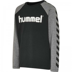 Hummel Boys L/S Dječje Majice Crne | 898077-023