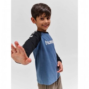 Hummel Boys L/S Dječje Majice Plave | 549593-436