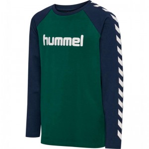 Hummel Boys L/S Dječje Majice Zelene | 878079-345