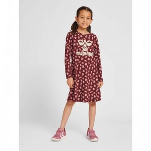 Hummel Carolina Night L/S Dječje Haljina Bordo | 227955-325