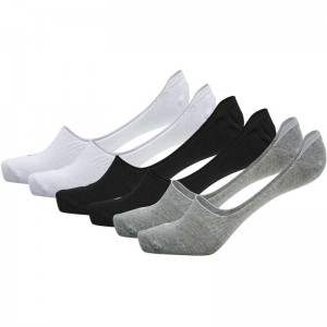 Hummel Chevron 6-pack No Show Ženske Čarape Bijele | 403477-537