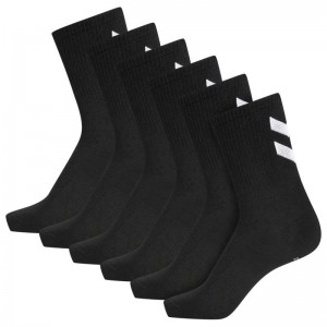 Hummel Chevron 6-pack Ženske Čarape Crne | 227076-492