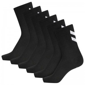 Hummel Chevron 6-pack Ženske Čarape Crne | 494216-984