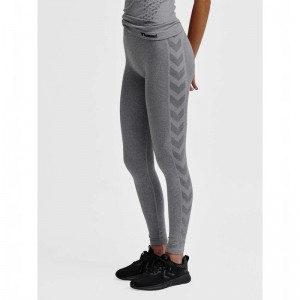 Hummel Ci Seamless Mid Waist Ženske Hulahopke Sive | 238248-675