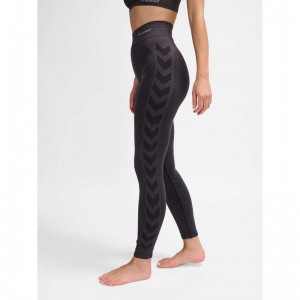 Hummel Ci Seamless Mw Scrunch Ženske Hulahopke Crne | 328720-931