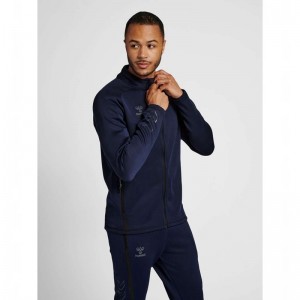 Hummel Cima Xk Zip Muške Jakne Tamnoplave | 836611-200