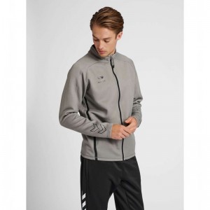 Hummel Cima Xk Zip Muške Majice Sive | 049344-171