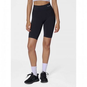Hummel Clea Seamless Cycling Ženske Kratke Hlače Crne | 204788-344