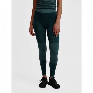 Hummel Clea Seamless Mid Waist Ženske Hulahopke Zelene | 978668-274