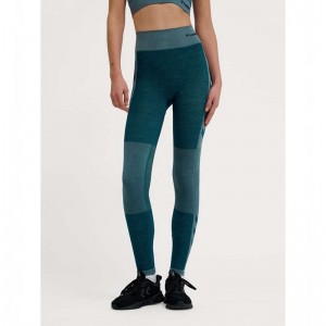 Hummel Clea Seamless Mid Waist Ženske Hulahopke Plave | 932816-457