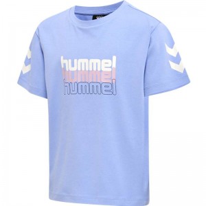 Hummel Cloud Loose S/S Dječje Majice Plave | 388913-651