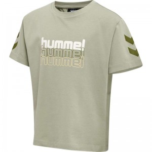 Hummel Cloud Loose S/S Dječje Majice Sive | 521161-218