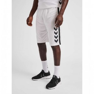 Hummel Core Xk Basket Muške Hlače Bijele | 104223-141