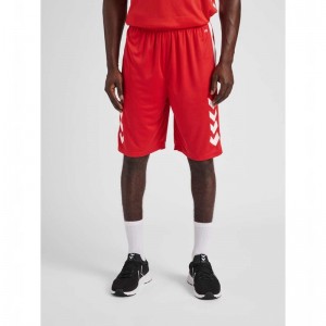 Hummel Core Xk Basket Muške Kratke Hlače Crvene | 949178-589
