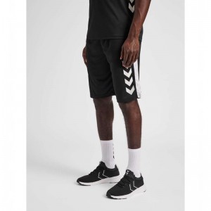 Hummel Core Xk Basket Muške Kratke Hlače Crne | 021565-227