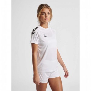 Hummel Core Xk Core Poly S/S Ženske Majice Bijele | 645879-092