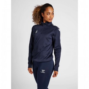 Hummel Core Xk Half Zip Sweat Ženske Dukserice Tamnoplave | 847155-625
