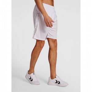 Hummel Core Xk Poly Muške Kratke Hlače Bijele | 635653-731