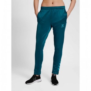 Hummel Core Xk Poly Ženske Hlače Tirkizne | 690952-157