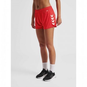 Hummel Core Xk Poly Ženske Kratke Hlače Crvene | 782337-975
