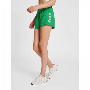 Hummel Core Xk Poly Ženske Kratke Hlače Zelene | 756297-316