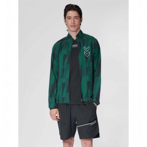 Hummel Court Aop Muške Kratke Hlače Zelene | 940931-875