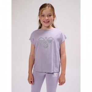 Hummel Diez S/S Dječje Majice Boje Lavande | 931288-234