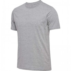Hummel Elemental Chevron Cotton Muške Majice Sive | 059125-551