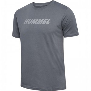 Hummel Elemental Logo Cotton Muške Majice Sive | 046292-106