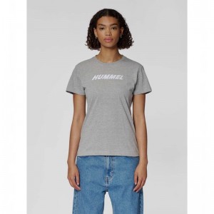 Hummel Elemental Logo Cotton Ženske Čarape Sive | 849094-582